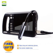 Load image into Gallery viewer, 7 Inch LCD Screen Portable Veterinary Ultrasound Scanner Cattle Cow Pig sheep Horse farm Ultrasound pregnancy testing Machine
