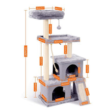 Load image into Gallery viewer, Domestic Delivery Cat Jumping Toy with Ladder Scratching Wood Climbing Tree for Cat Climbing Frame Cat Furniture Scratching Post
