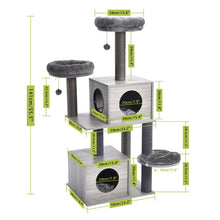 Load image into Gallery viewer, Domestic Delivery Cat Jumping Toy with Ladder Scratching Wood Climbing Tree for Cat Climbing Frame Cat Furniture Scratching Post
