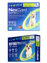 Load image into Gallery viewer, NexGard Spectra Oral Trentment For Dog Fleas &amp; Ticks &amp; Intestinal &amp; Worms &amp; Heartworms By MERIAL
