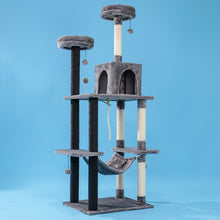 Load image into Gallery viewer, Domestic Delivery Cat&#39;s Tree Tower Pets Play Tree Scratching Tree arbre a chat  Climbing Jumping Toy Frame Pets rascador gato
