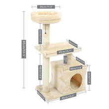 Load image into Gallery viewer, Domestic Delivery Cat&#39;s Tree Tower Pets Play Tree Scratching Tree arbre a chat  Climbing Jumping Toy Frame Pets rascador gato
