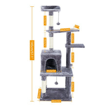 Load image into Gallery viewer, Domestic Delivery Cat&#39;s Tree Tower Pets Play Tree Scratching Tree arbre a chat  Climbing Jumping Toy Frame Pets rascador gato
