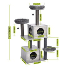 Load image into Gallery viewer, Domestic Delivery Cat&#39;s Tree Tower Pets Play Tree Scratching Tree arbre a chat  Climbing Jumping Toy Frame Pets rascador gato
