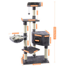 Load image into Gallery viewer, Domestic Delivery Cat&#39;s Tree Tower Pets Play Tree Scratching Tree arbre a chat  Climbing Jumping Toy Frame Pets rascador gato
