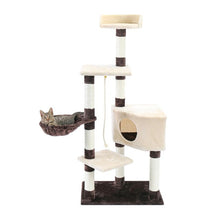 Load image into Gallery viewer, Domestic Delivery Cat&#39;s Tree Tower Pets Play Tree Scratching Tree arbre a chat  Climbing Jumping Toy Frame Pets rascador gato
