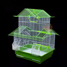 Load image into Gallery viewer, Luxury House Parrot Bird Cage Thrush Bird Pearl Bird Pet Bird Cage Metal Build Bird Nest E11375
