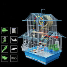 Load image into Gallery viewer, Luxury House Parrot Bird Cage Thrush Bird Pearl Bird Pet Bird Cage Metal Build Bird Nest E11375
