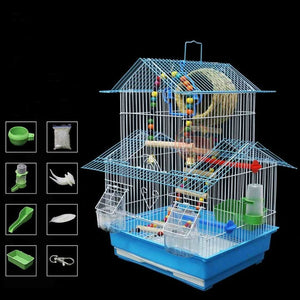 Luxury House Parrot Bird Cage Thrush Bird Pearl Bird Pet Bird Cage Metal Build Bird Nest E11375