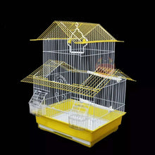 Load image into Gallery viewer, Luxury House Parrot Bird Cage Thrush Bird Pearl Bird Pet Bird Cage Metal Build Bird Nest E11375
